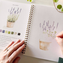 Load image into Gallery viewer, Garden watercolor workbook | emily lex studio
