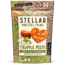 Load image into Gallery viewer, Truffle Pesto |Stellar Pretzel Thins  7.2OZ| Stellar Snacks
