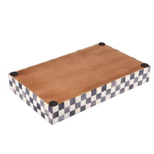 Load image into Gallery viewer, 10x6 Checkered Black and White Tray  | Handicrafts Home
