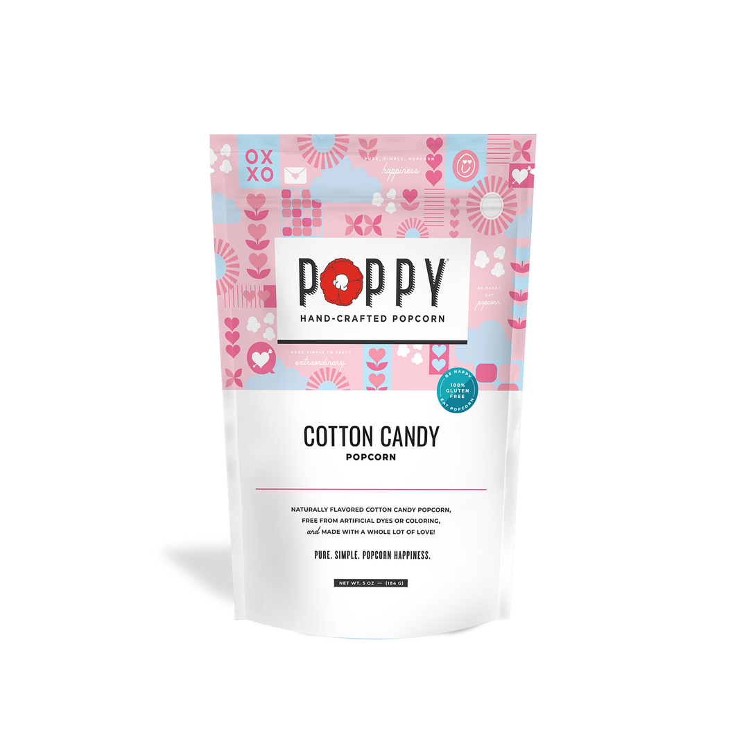 Valentine's Day Cotton Candy Popcorn | Poppy Hand-Crafted Popcorn