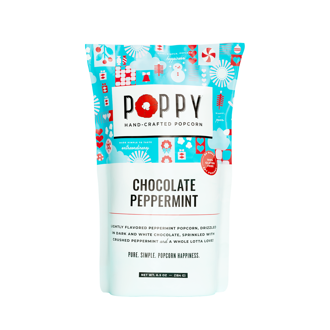 Chocolate Peppermint Popcorn  | Poppy Hand-Crafted Popcorn