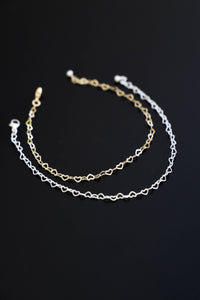 HEART CHAIN BRACELET  | Katie Waltman Jewelry