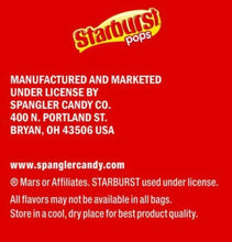 Load image into Gallery viewer, Lollipop Spangler Starburst “Pops” Fruit🌈 Display Box 72CT | O&#39;Shea&#39;s Candies Sweet Shop
