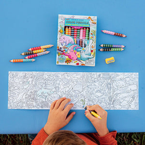 Pencils | Under the Sea Biggie Pencils with Mini Mural Bundle| eeBoo