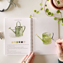 Load image into Gallery viewer, Garden watercolor workbook | emily lex studio
