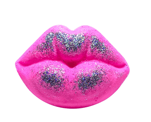 L.A. Suds - Roxanne Glam Lips Bath Bomb - Fruit Punch Scent