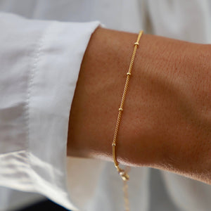 DELICATE BALL CHAIN BRACELET| Katie Waltman Jewelry