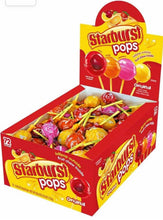 Load image into Gallery viewer, Lollipop Spangler Starburst “Pops” Fruit🌈 Display Box 72CT | O&#39;Shea&#39;s Candies Sweet Shop
