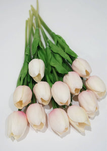 Sweet Home Deco - Latex Real Touch Tulips Spring Home Wedding Flower Set of 10