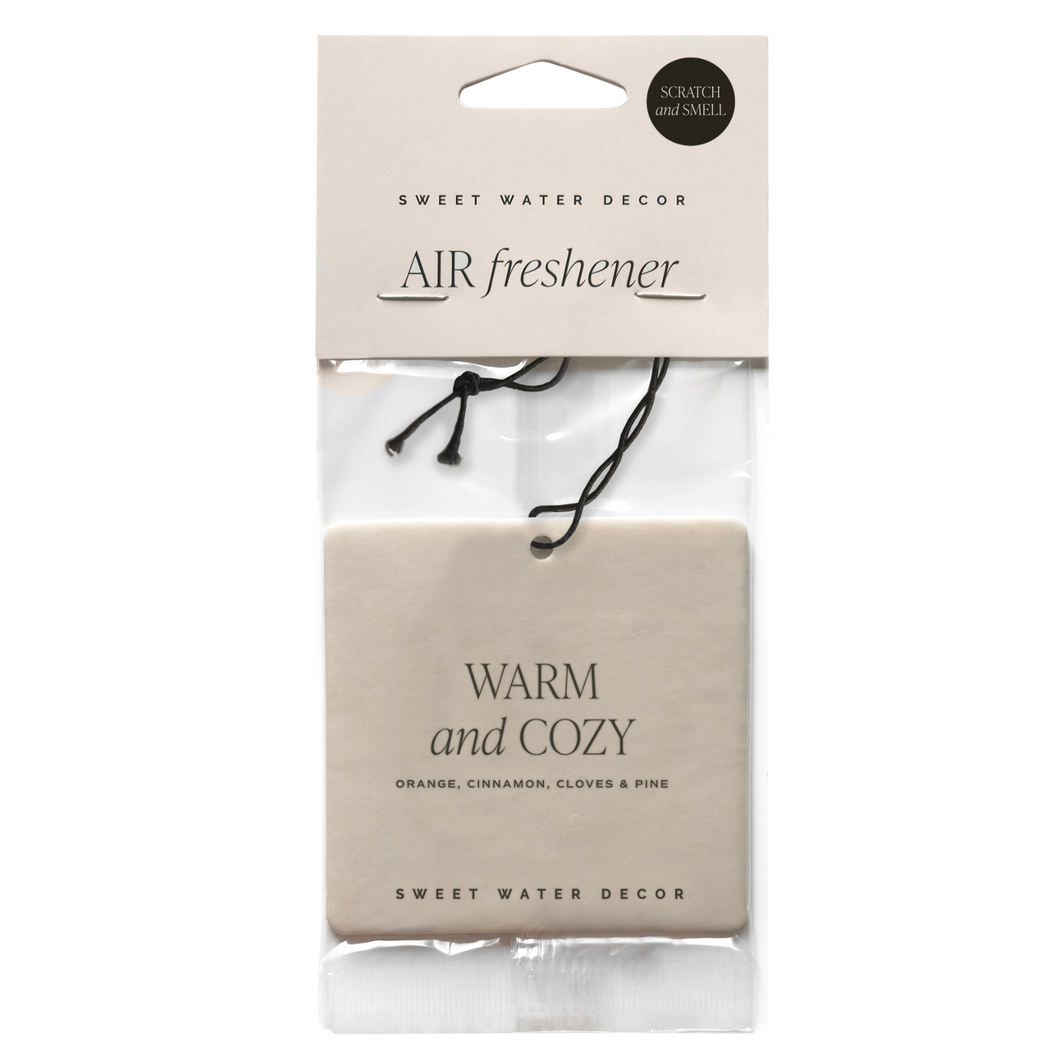 Air Freshener | Warm and Cozy Hanging  | Sweet Water Decor