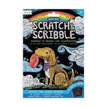 Load image into Gallery viewer, Mini Scratch &amp; Scribble Art Kit: Playful Pups | OOLY
