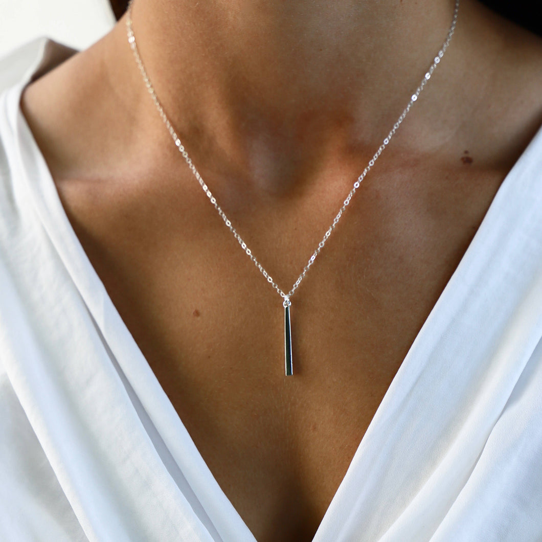 PETITE BAR NECKLACE | Katie Waltman Jewelry