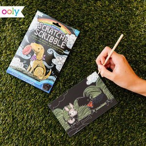 Mini Scratch & Scribble Art Kit: Playful Pups | OOLY